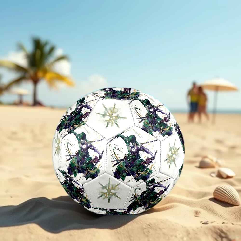 1pc One Piece Football Soccer Ball Size 5 Indoor Soccer Ball Fashion Colorful Backyard Game -Great For Sports Fans Gift HE16