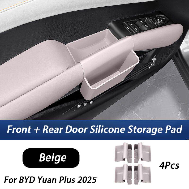 For BYD Yuan Plus 2022 2023 2024 2025 Car Interior Door Handle Storage Box For ATTO 3 Accessories Armrest Storage Box