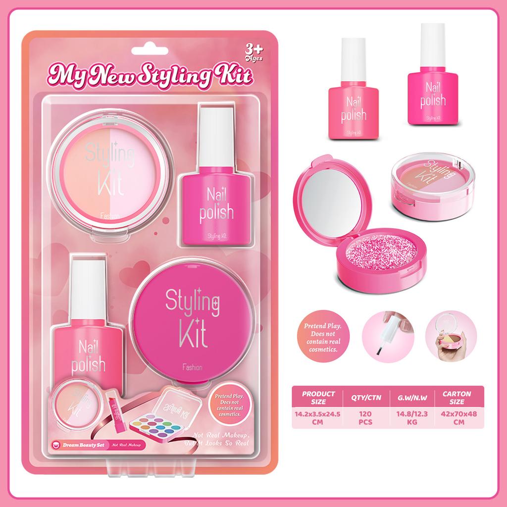 Girls Simulation Dressing Non-Smearing Makeup Children Cosplay Play House Toys Cosmetics Set