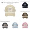 Letter Embroidered Cotton Baseball Cap With Curved Brim For Sunshade And Daily Use