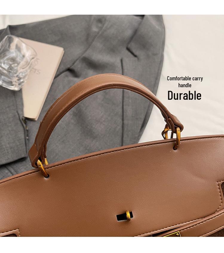 2025 Ретро Матовая Сумка Kelly-Style Ручная и Через плечо для Женщин - Мода Осень/Зима