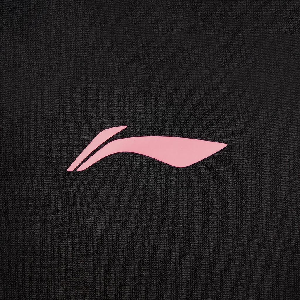 Серия для настольного тенниса Li Ning Удобная Простая Универсальная Логотип спортивного бренда Быстросохнущая Футболка с коротким рукавом Унисекс Топы Черный AAYV117-1