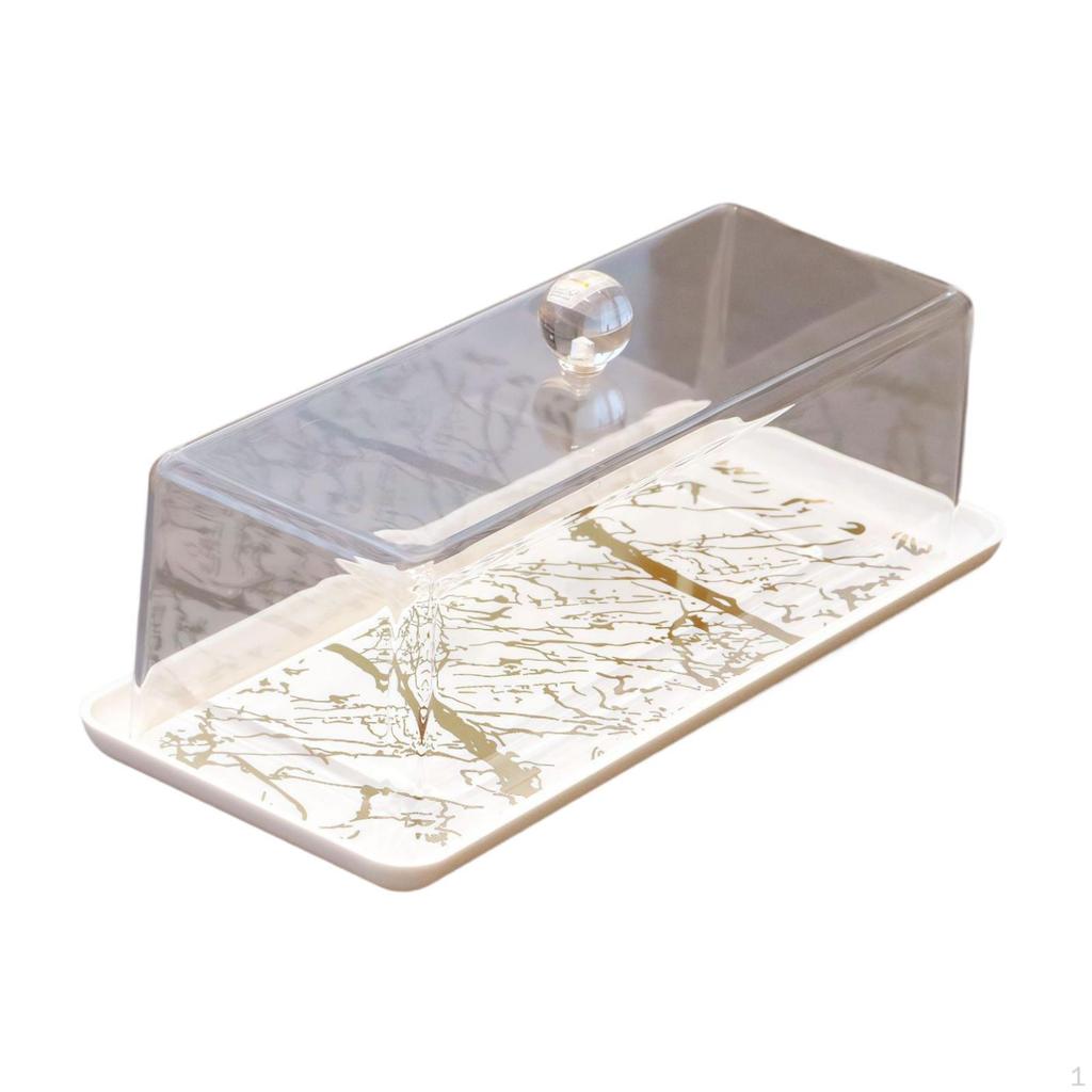 Cake Display Holder with Protective Lid Suitable for Restaurant Use