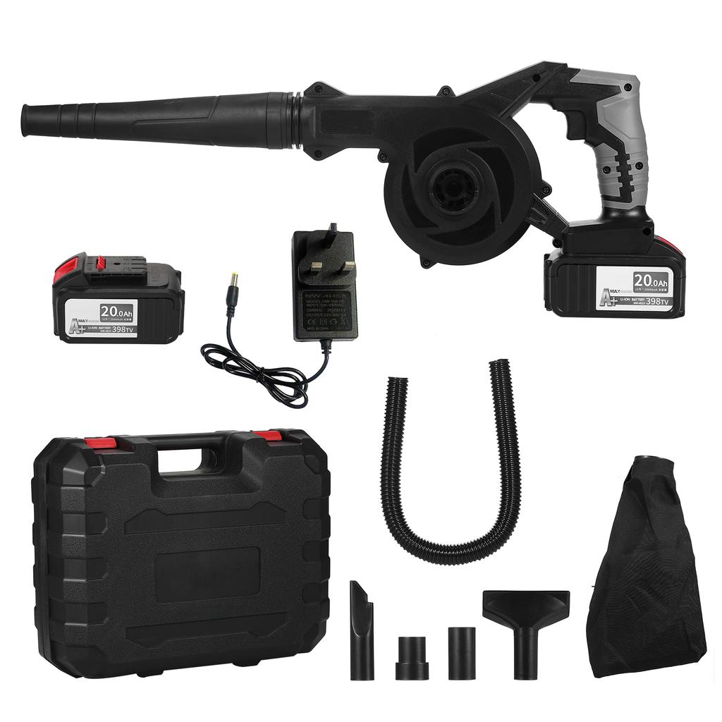 Cordless Leaf Blower 21V 4.0A Lithium 2 In 1 Sweeper and Vacuum Electric Air Blower Computer