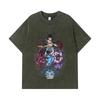 275 GSM Washed T-shirts 100% Cotton Solo Leveling V15 Print Unisex Heavy Cotton T Shirt
