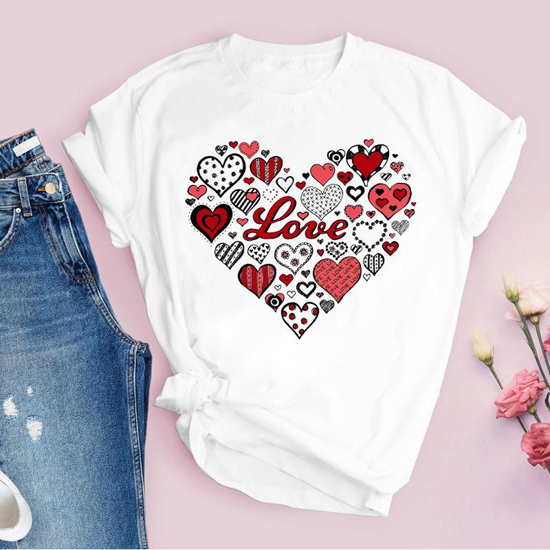 Summer Women's T-shirt 3D Printed Harajuku T-shirt Print Femme Couple Printed T-shirt Loose Large T-shirt