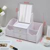 Cosmetics storage box, makeup mirror, skincare product shelf, lipstick jewelry organizer, drawstring bag, drawer mirror cabinet, home storage unit
