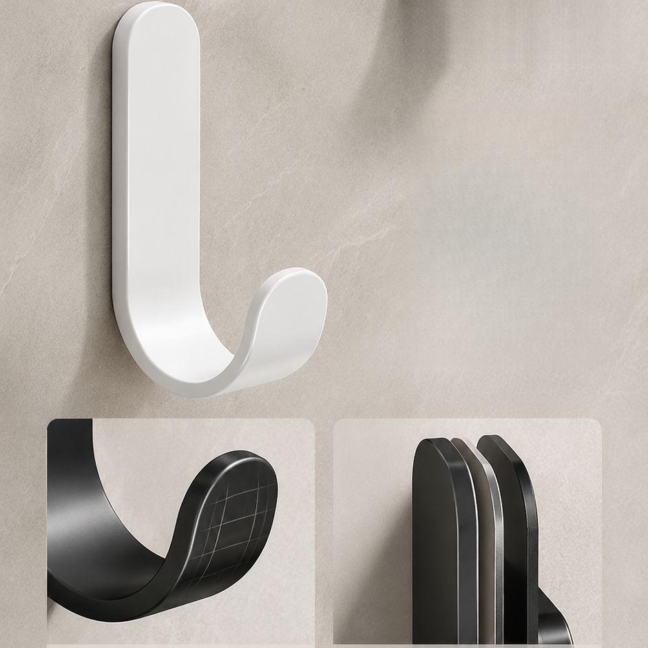 J-Shaped Self Adhesive Wall Hooks Heavy Duty Carbon Steel No-Drill 5-10kg