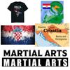 Croatia DNA Croatian MMA Mix Martial Arts UFC Boxing Muay Thai T-Shirt Graphic Retro Vintage 3D Print Men Women Unisex Short Sleeve Round Neck