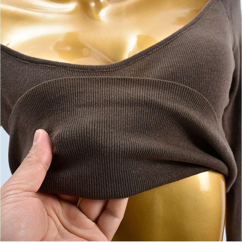 French Style off-Neck off-Shoulder Knitwear Female Spring & Fall New Design Sense Short Exposed Navel Slim Long Sleeve Top