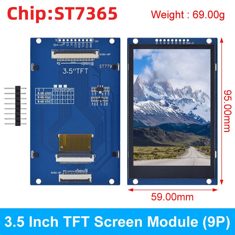 TZT 3,5-дюймовый TFT LCD модуль с сенсорным экраном 3,5 дюйма 480x320 ST7796U ILI9488 LCD дисплей для Arduino UNO MEGA2560 Без сенсора