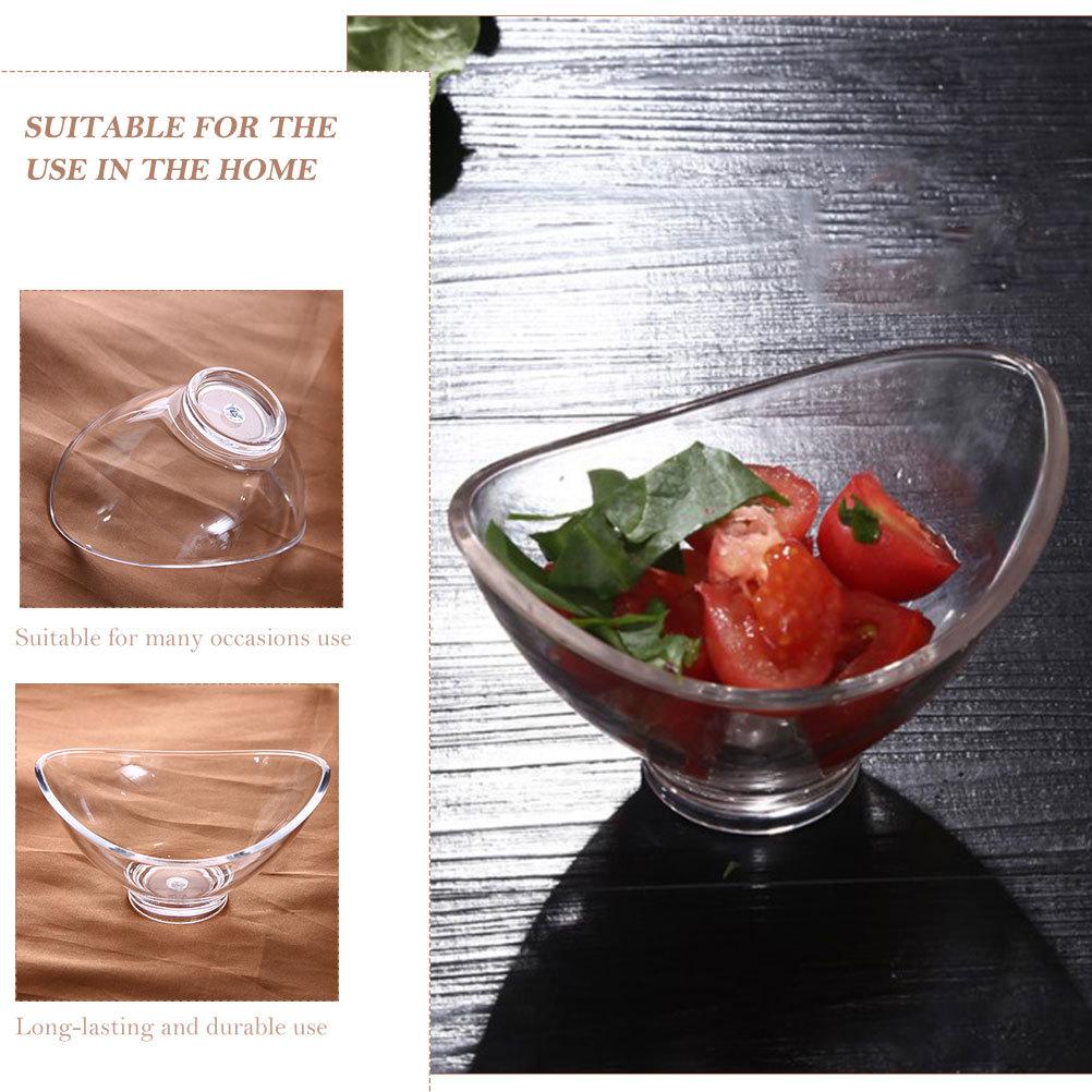 Салатник в форме слитка Прозрачный пластик ПК Десертная конфетница Многофункциональный контейнер для хранения продуктов для вечеринки Отеля Бара