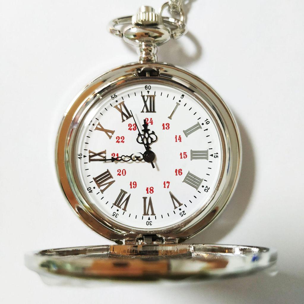 Карманные часы из вольфрамовой стали в антикварном стиле с арабскими цифрами, полированный откидной дизайн, доступны в 4 цветах