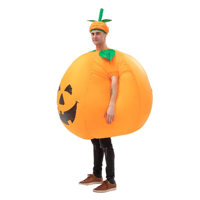 SVNVIOZ Halloween Pumpkin Costume, Inflatable Pumpkin Costume for Cosplay, Pranks, and Fun Halloween Events, Performance Prop, Unisex, Adult