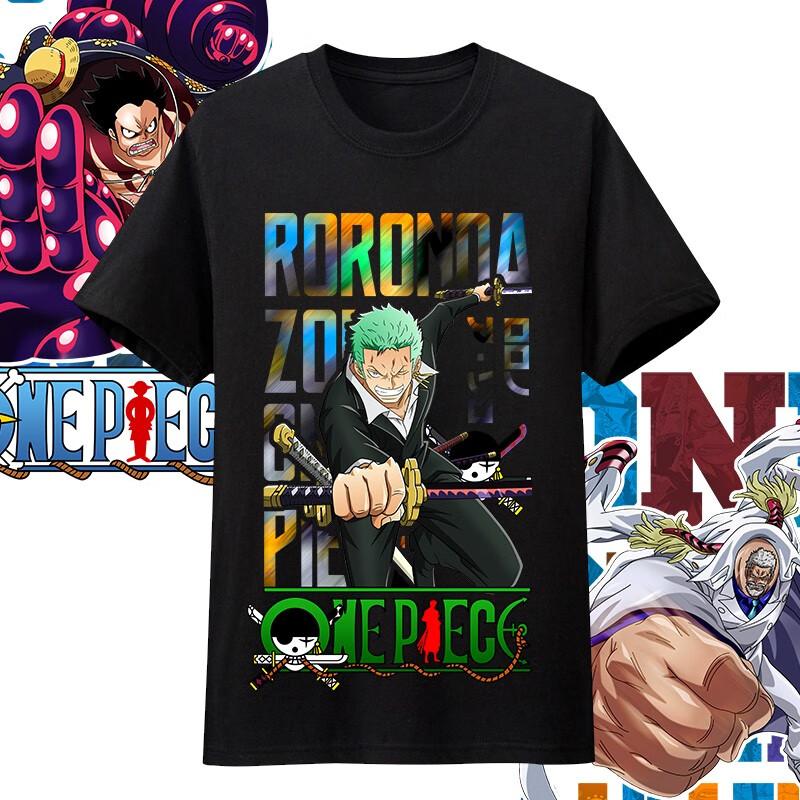 Хлопковая футболка оверсайз с принтом персонажей аниме One Piece для мужчин и женщин, удобная, в стиле Y2K, детская одежда, летний тренд, футболки