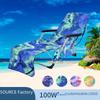 Hot-Selling Tie-Dyed Microfiber Beach Towel & Lounge Chair Cover, Single Layer 600g