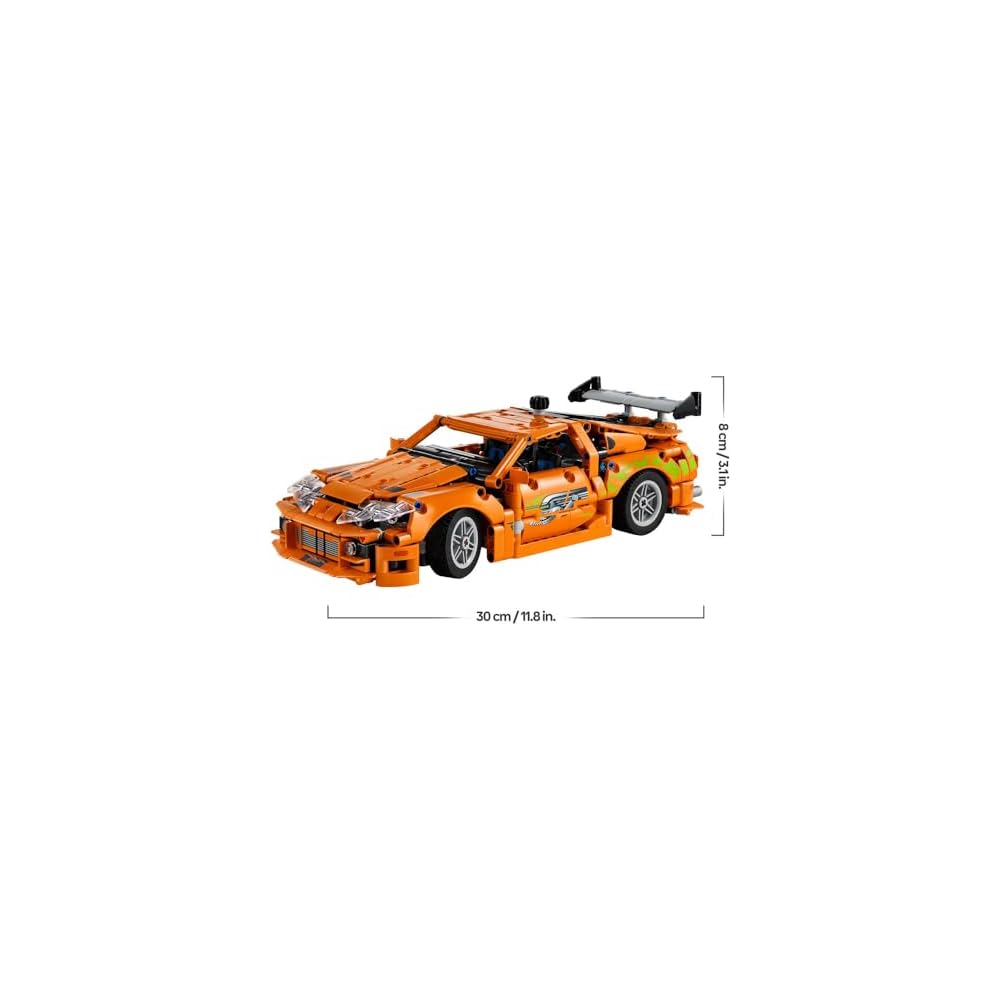 LEGO Technic Fast and Furious Toyota Supra MK4 Building Kit 9-11 Years Old Toy Vehicle Model 42204