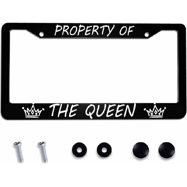 License Plate Frame Registered Nurse Stainless Steel License Plate Frame With 2 Holes & Free Screws 12.2 X 6.3 Inches