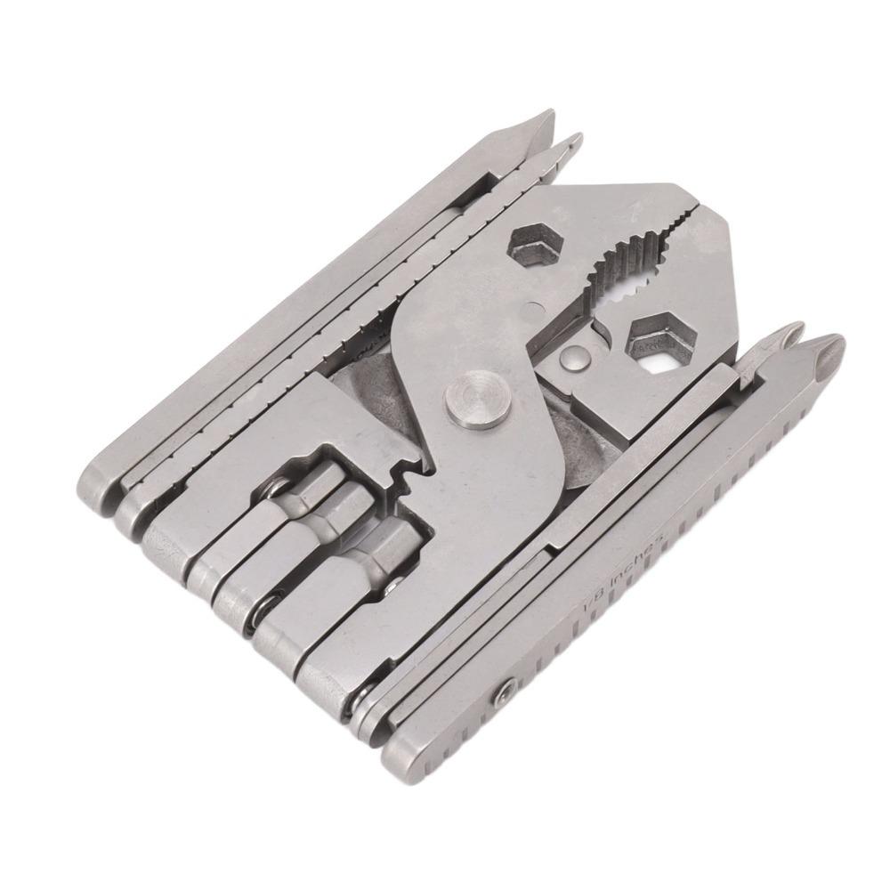 420 Stainless Steel Multi Tool Silver Outdoor Tool Sturdy Multitool Pliers Home Repair
