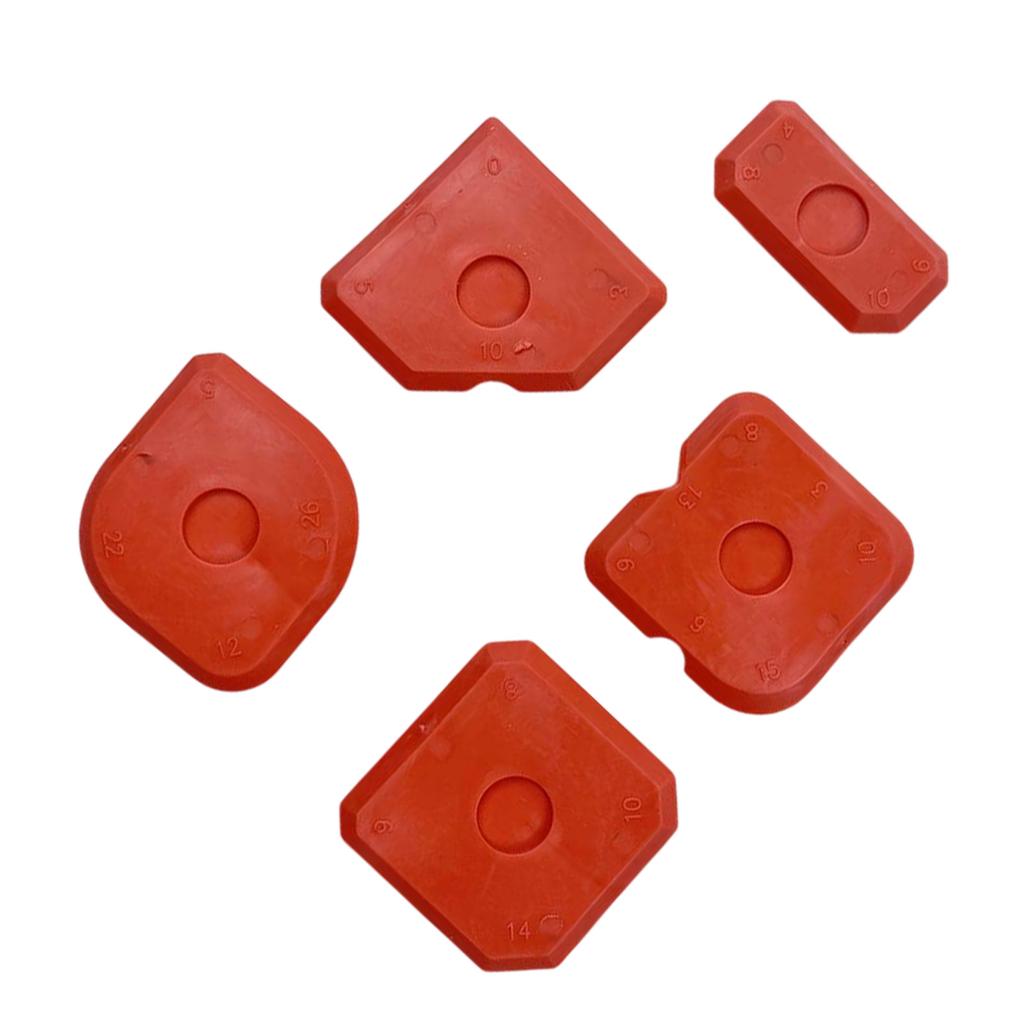 5 Pack Caulking Scraper Set for Bathroom Kitchen Floor Window Sink Joint Sealant Grout Finishing Tool