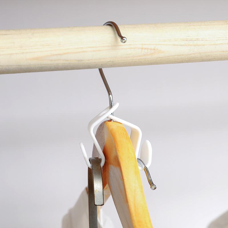 5/10/20 шт. Волшебная вешалка для экономии места, толстый пластиковый шкаф для хранения, тандемная пряжка, крючок для хранения, соединительный крючок S-образной формы