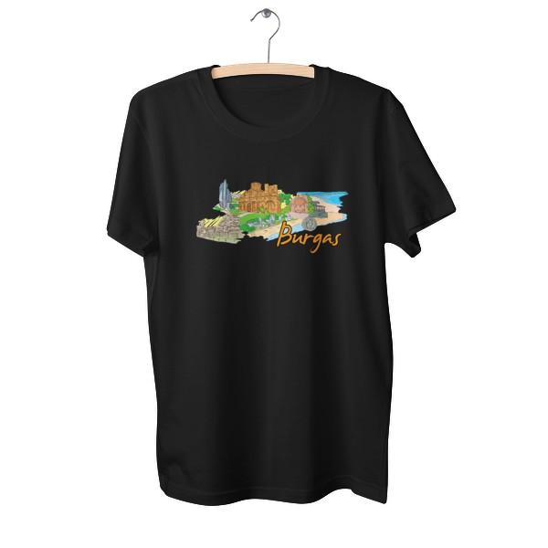 FEREDA, унисекс футболки с принтом города Бургас с короткими рукавами и круглым вырезом с рисунком, футболки для пар для мужчин и женщин, одинаковые футболки для пар