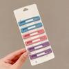 6Pcs Girl Hairpin Matte Color Rectangular Hair Clips Stable Non-Slip BB Clip Face Slimming Versatile Hair Styling