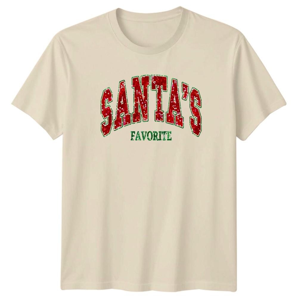 Santas Favorite Christmas Holiday Unisexs TShirt Unisexs Tee Graphic Shirt