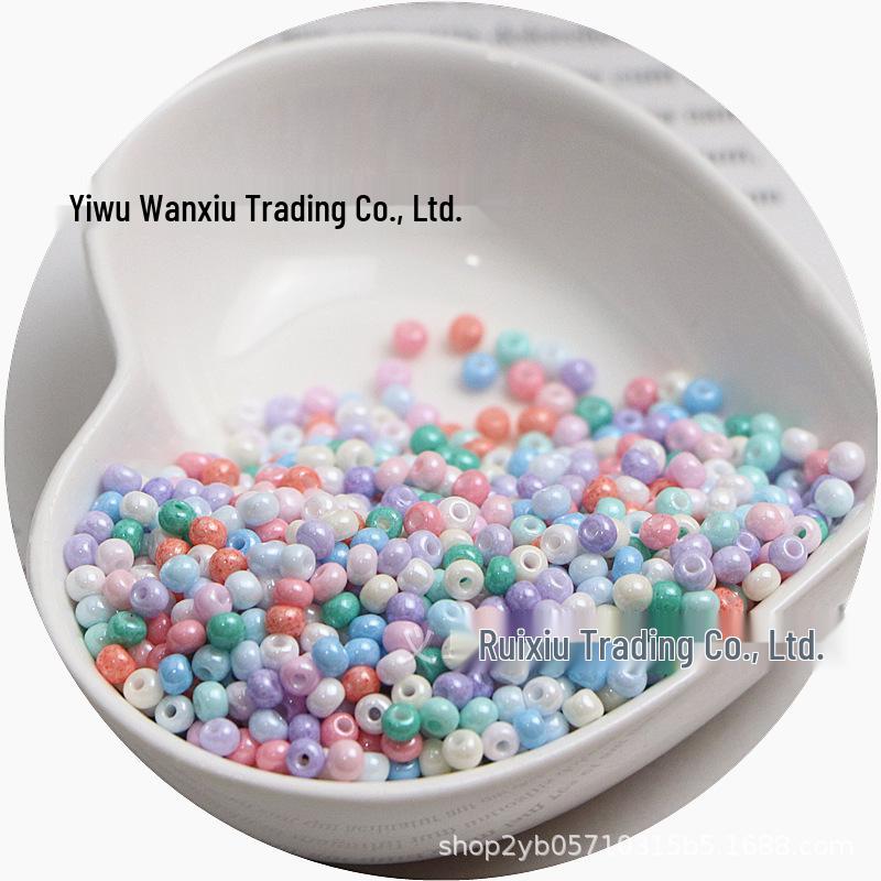 Стеклянные бусины-бисер однотонные 3 мм для изготовления украшений ручной работы и DIY-поделок