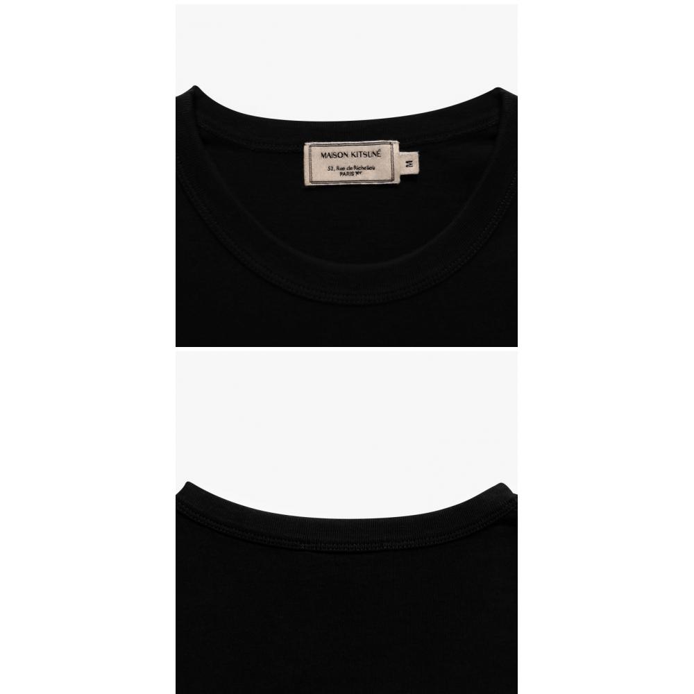 MaiSon KitSune Lm00104kj0008 P199 Fox Head Patch Men S Short Sleeve Tee