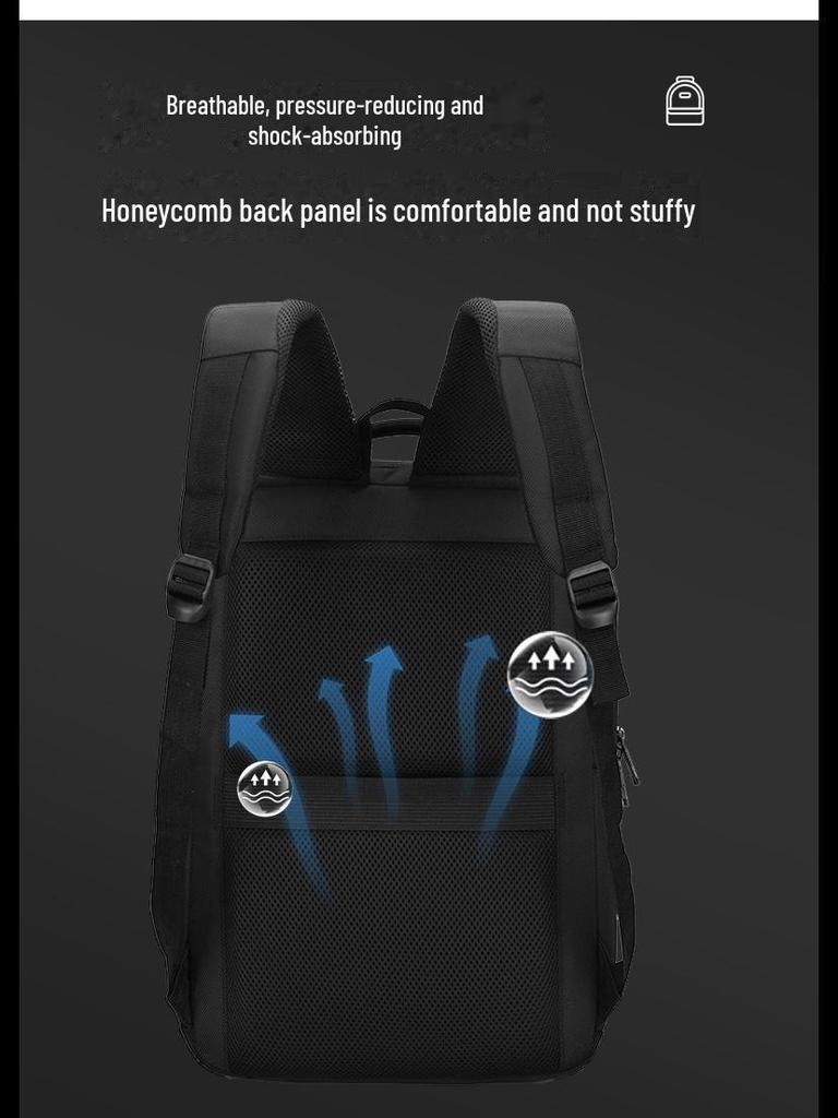 High-End Waterproof Commuter Backpack for Men and Women - Fashionable Travel and Work Bag