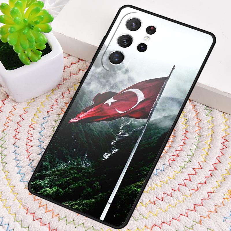 Чехол для телефона TPU с флагом Турции Ататюрка для Samsung Galaxy note 10 pro S26 S25 S24 S23 S22 Ultra Plus S21 FE S20