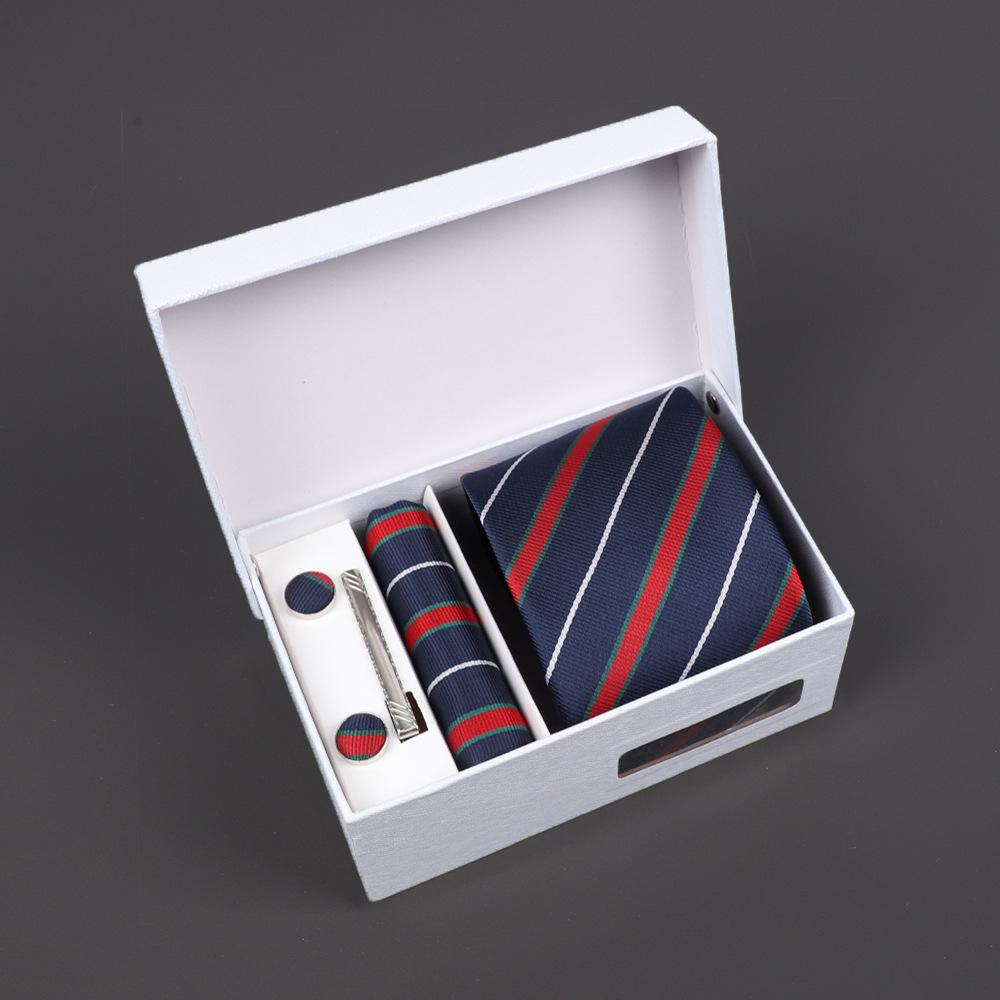 2025 Men'S Tie Premium Gift Box Jacquard Embroidered Tie Tie Logo Making