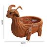 Плетеная корзина для хранения из имитации ротанга