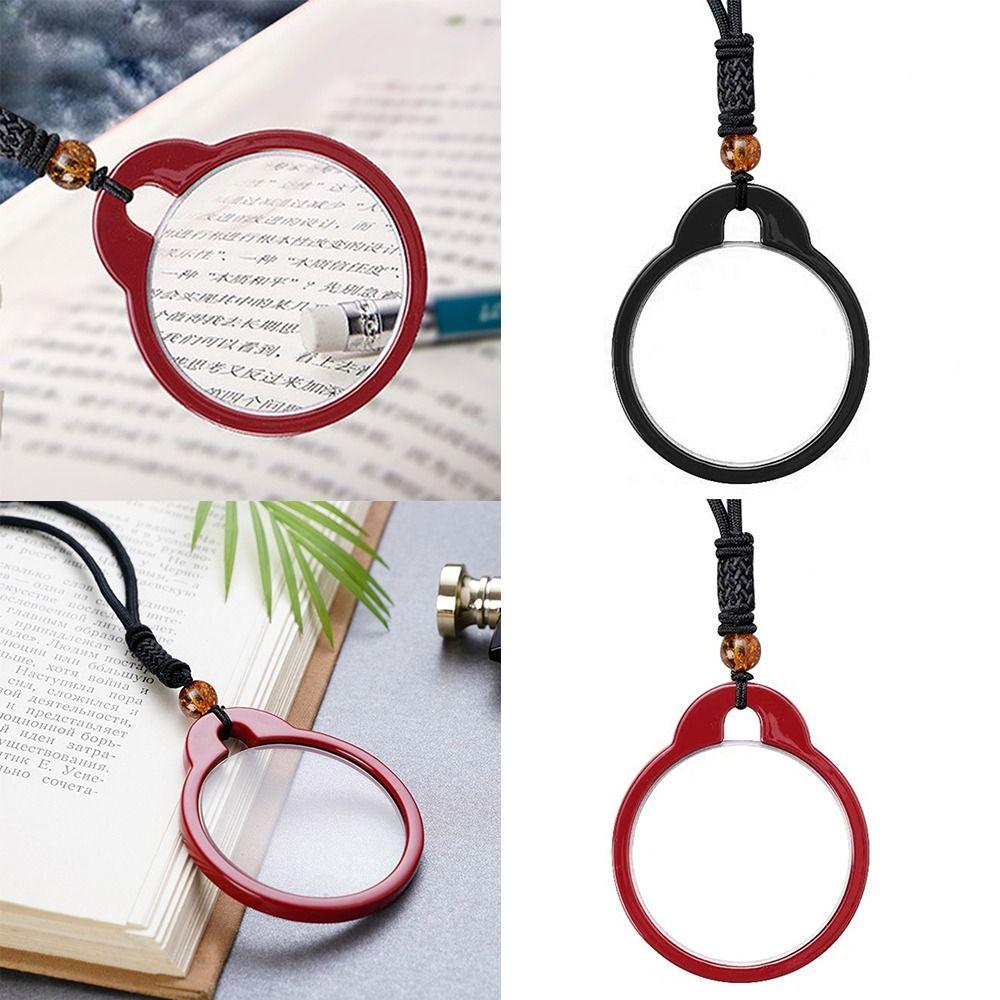 Decoration Necklace Reading Glasses Creative Reading Glasses Reading Helper Magnifier Pendant