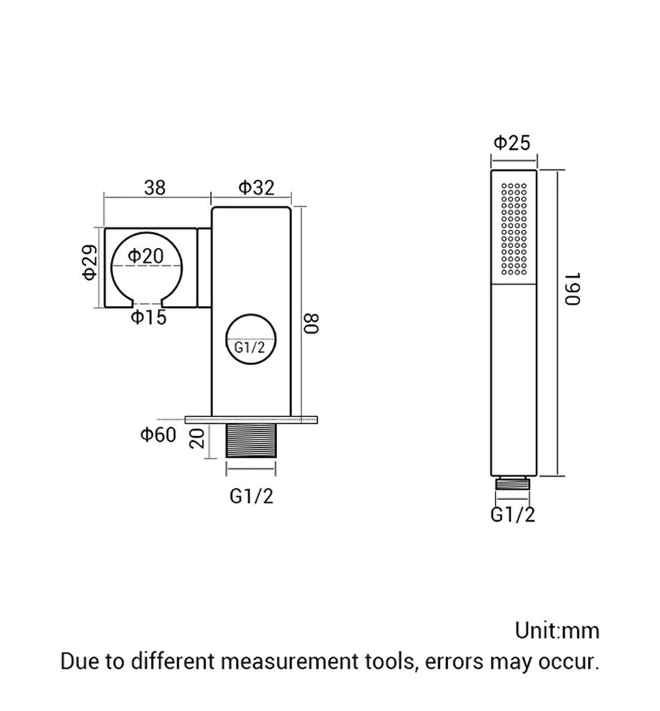 Ручная душевая система для ванной комнаты, матовый золотой смеситель для ванны с горячей и холодной водой, одна ручка и держатель для душа, отдельный набор кранов
