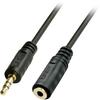 Rallonge audio - Lindy - 10 m - Jack 3,5 mm - PVC - Prises plaquées or