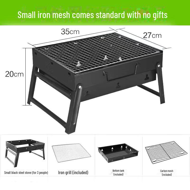 Portable Outdoor Folding Charcoal BBQ Grill - Cross-Border Hot Seller