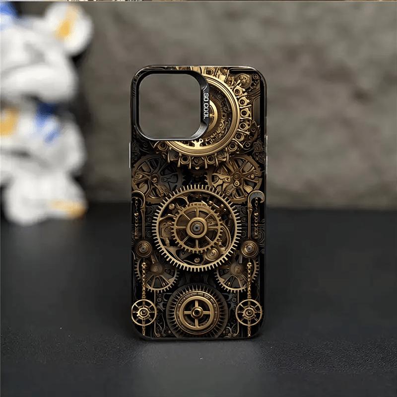 Механический дизайн patterned чехол для телефона подходит для iPhone 17 16 15 14 13 12 11 Pro/ Max /Plus противоударный
