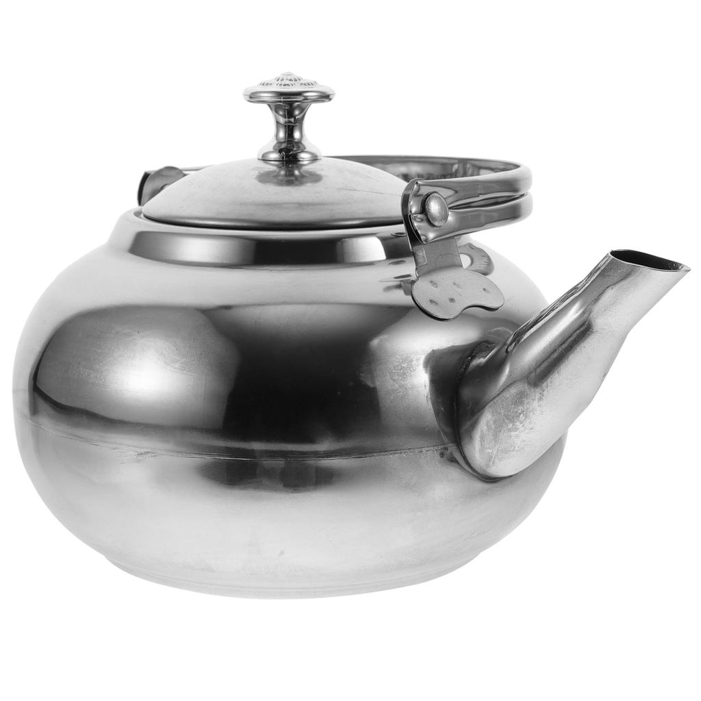 Чайник из нержавеющей стали с гибким горлышком и фильтром для холодной воды, немагнитный, бесшумный, для подогрева чая на кухне