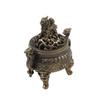 Double Dragon Three Leg Cauldron Incense Burner Xiangyun Incense Burner Suanni Plate Small Incense Burner