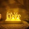 Формы для кроликов Пасхальные силиконовые принадлежности для рукоделия Кролик Подсвечник Вставка-форма для вставки в подсвечник Гипсовое украшение Смола