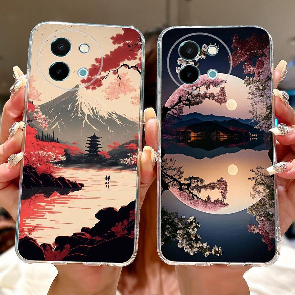 Для Vivo Y38 Y58 2025 Новый Крутой Чехол для Телефона с Рисунком Дракона и Тигра Для Vivo Y38 Y58 5G Мягкие Силиконовые TPU Чехлы