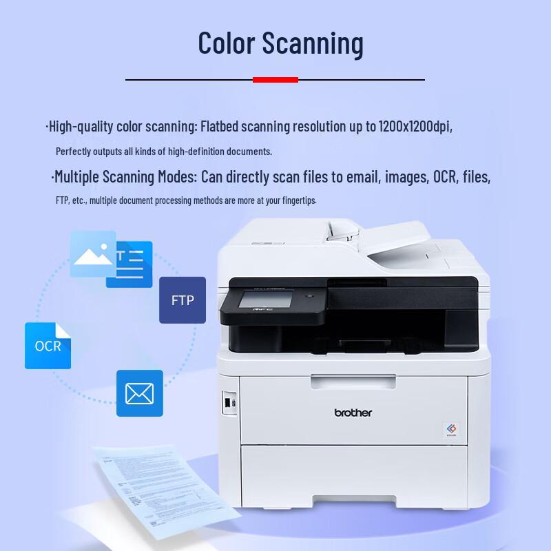 Brother MFC-L3768CDW Color Laser All-in-One Printer CN plug (adapter included)