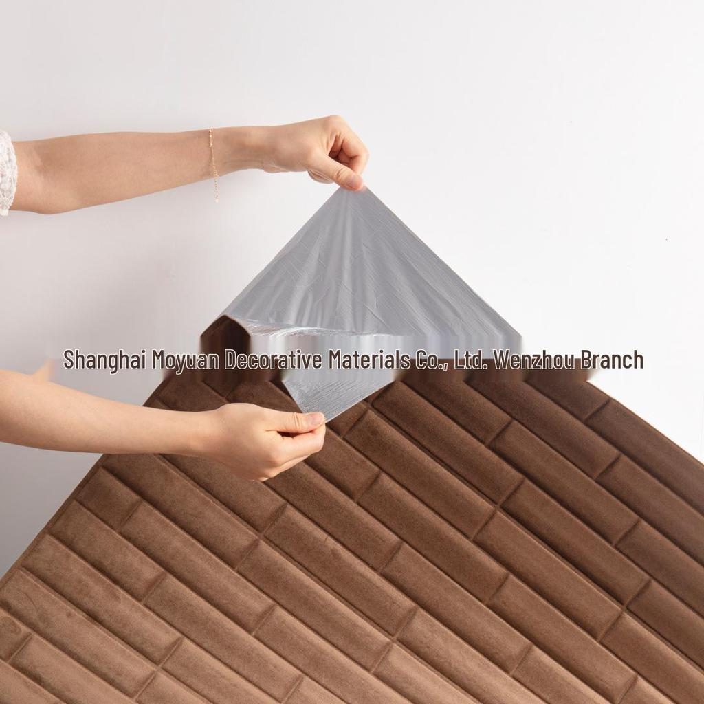 Водонепроницаемая 3D складная плюшевая самоклеящаяся наклейка на стену из саржи — мягкая, противоударная конструкция.