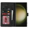 For Samsung Galaxy S23 Ultra Wallet Case Double Folded Edge Skin Touch PU Leather Flip Phone Cover