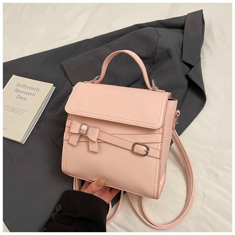2025 Spring New Retro Women's Small Square Bag High-end Handbag Double Shoulder Shoulder Bag Oblique Span Bag