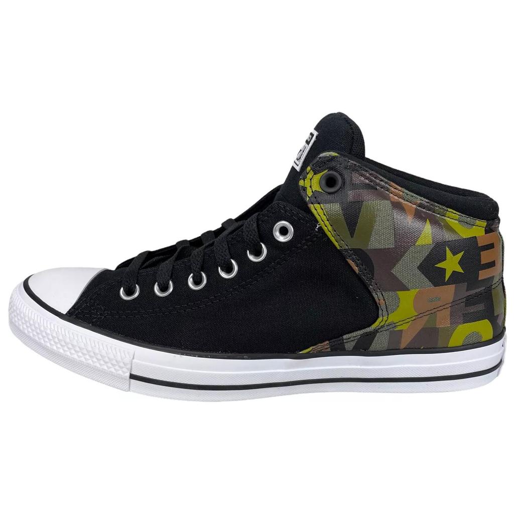 Converse Chuck Taylor All Star Уличная мода Высокие парусиновые кеды Унисекс Кроссовки Черные 168724F