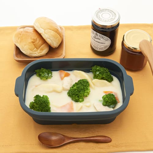 SG-05 тон Силиконовая пароварка с крышкой, которая превращается в тарелку, квадратная, для микроволновой печи, пароварка, рецепт в комплекте, складная, можно мыть в посудомоечной машине (Ди