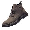 Fashion 2025 Men Boots Leather Ankle Boot Mens Winter Work Shoes Men's Platform Snow Boots Male Casual Tooling Boot